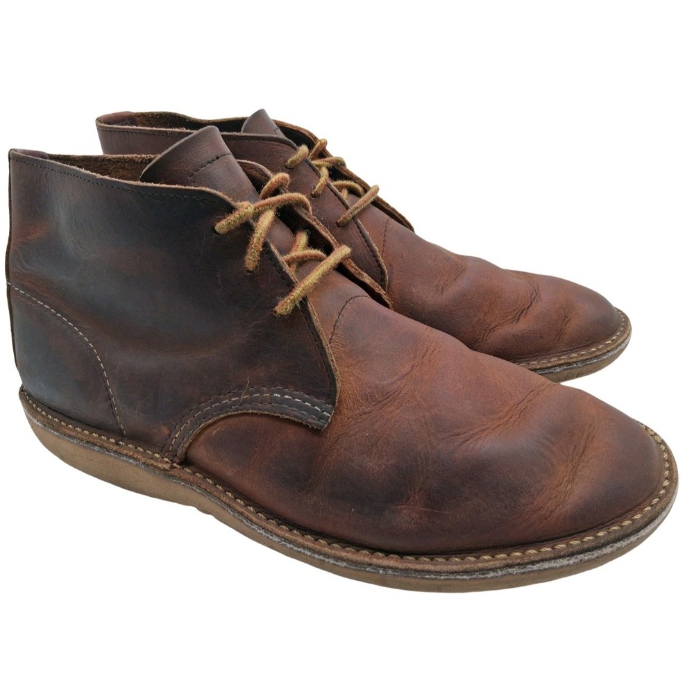 Red Wing Shoes 3322 Boots Mens Size 9.5 Brown Leather Chukka Ankle Casual USA